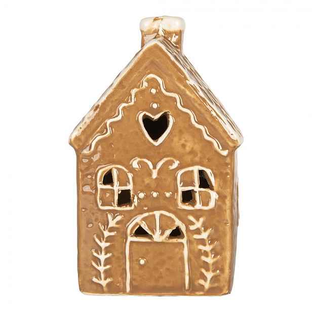 Perníková LED chaloupka Gingerbread Cott - 7*6*12 cm Clayre & Eef