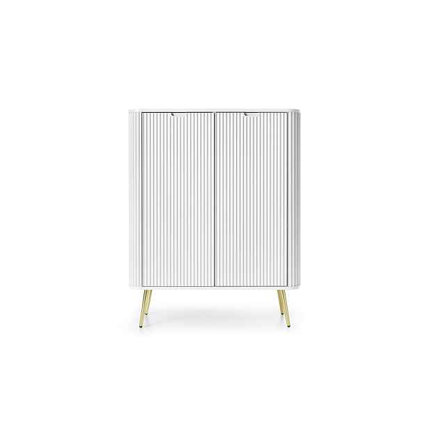 Piaski Komoda Zova 103 cm bílá/zlatá