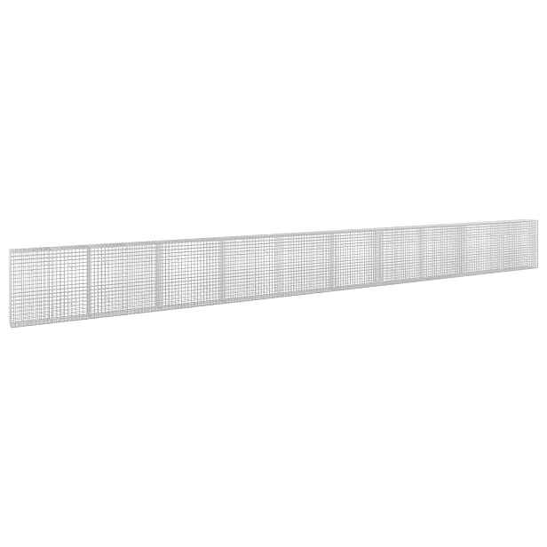 vidaXL Gabion s drátem 5 mm a síťkou 5x5 cm 1000x30x100 cm