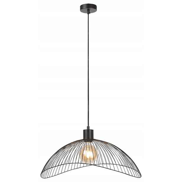 Závěsná industriální drátěná lampa E27 1x60W, barva černá matná Rabalux