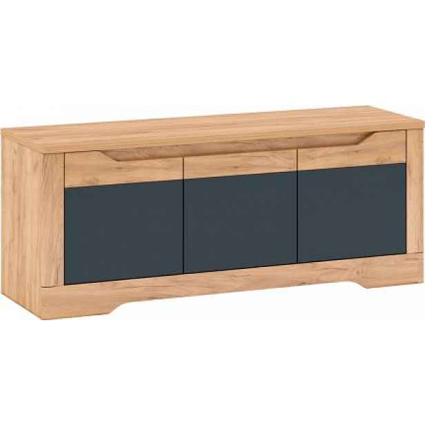 RTV stolek Fency J, dub craft zlatý / grafit