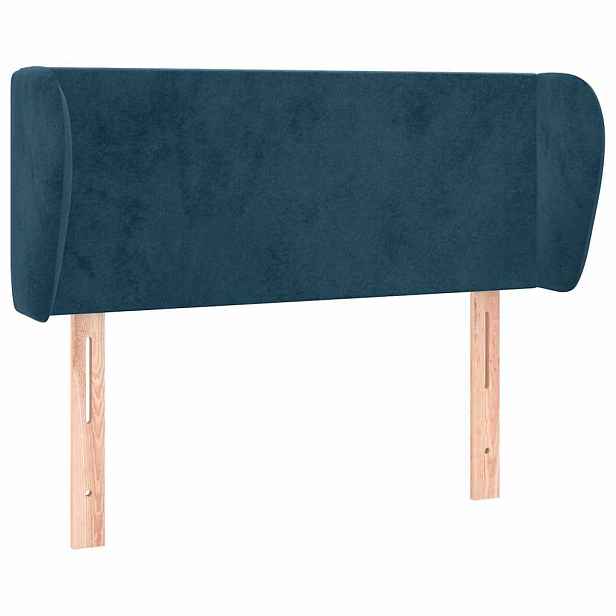 vidaXL Čelo postele typu ušák tmavě modré 83x23x78/88 cm samet
