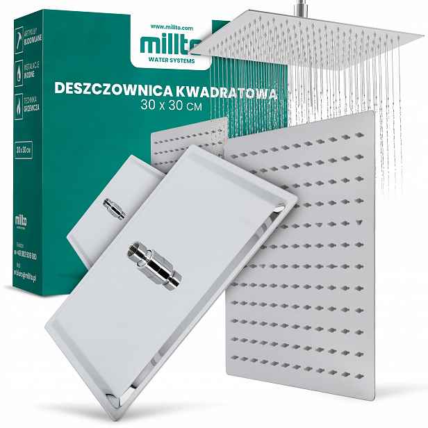 Dešťová Sprchová Hlavice Sprchová Čtvercová Slim Ch Kd