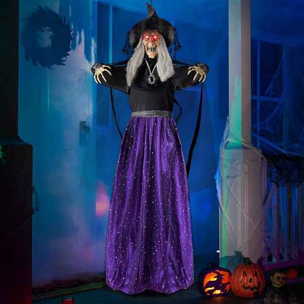 Joyin 47" animovaná čarodějnice Halloween Dekorace Zvuk Pohyblivý