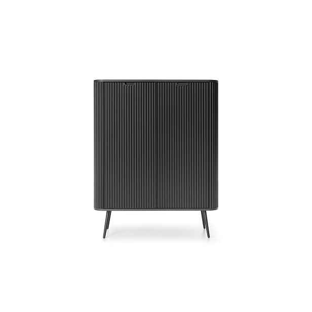 Piaski Komoda Zova 103 cm černá/černý rám
