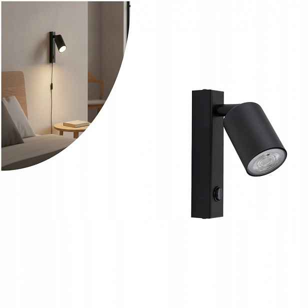 Pohyblivé nástěnné svítidlo s vypínačem Nex Black 11364 Tk Lighting