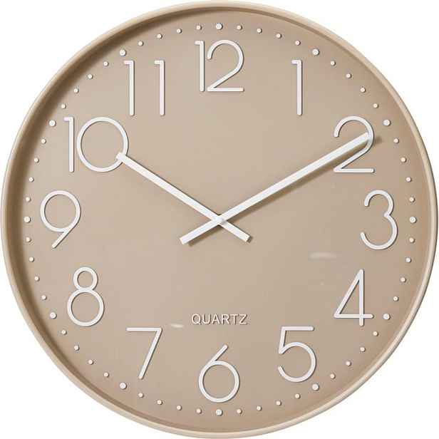 SEGNALE Nástěnné hodiny 50 cm barva taupe KO-837362520