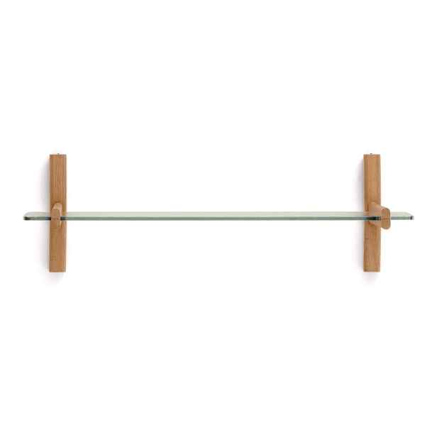 Skleněný modulární policový systém v přírodní barvě 90x28x30,5 cm Sitra – Kave Home