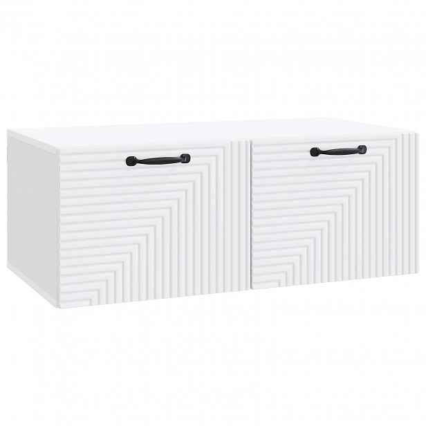 vidaXL Nástěnná TV skříň Bílá 78,5 x 41 x 30 cm Kompozitní dřevo