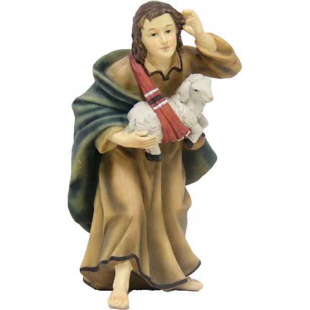 Figurka „Ovčák s beránkem“ – 14 cm vysoká pro figurky o výšce 15 cm