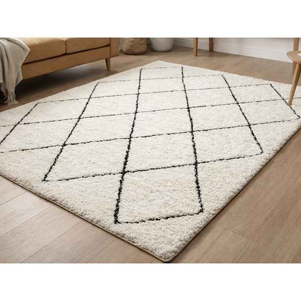 Koberec Ideal Shaggy 120x170 cm, krémový diamant