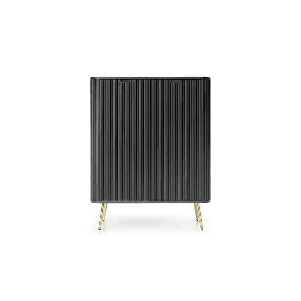 Piaski Komoda Zova 103 cm černá/zlatá