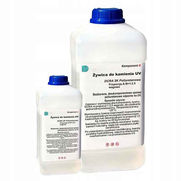 Polyaspartanová pryskyřice Kamenný koberec 100% Uv Polyaspartic Transparent 1.2 kg