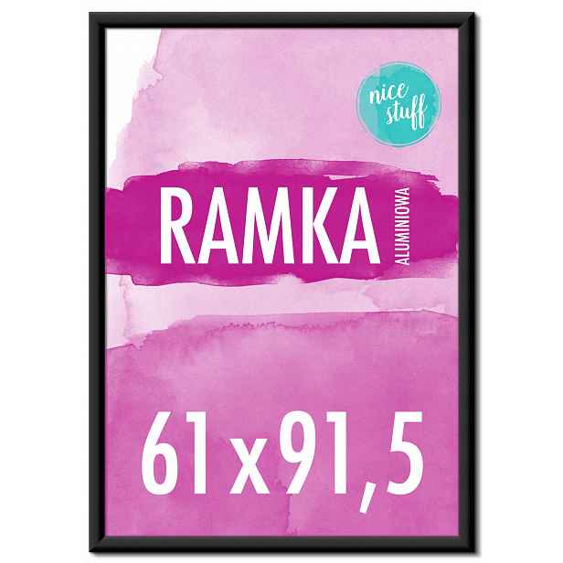 Rámeček 61x91,5 na fotografie fotorámečku plakát velký hliníkový černý