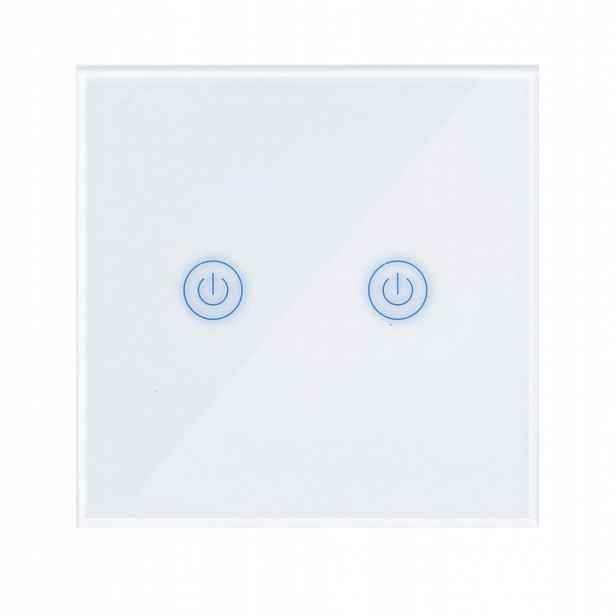 Smart Vypínač Světla Zigbee 3.0 dvojitý bílý Art oem