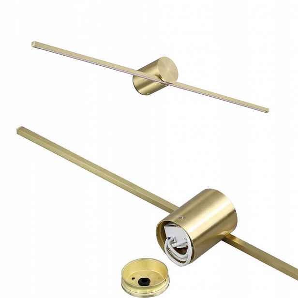 Zlatá nástěnná lampa Modern Slim Led nad zrcadlo IP44 Light Prestige