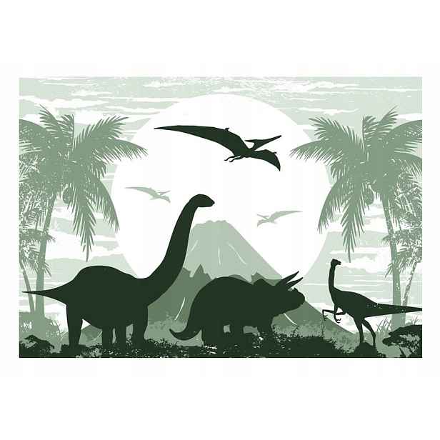 Fototapeta pro děti Dinosauři Tapeta 3D 254x184