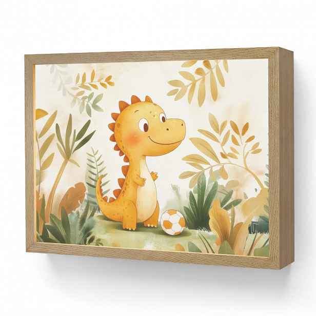 OnlyWow DOBÍJECÍ NOČNÍ LAMPIČKA Dino - Fotbal - Orange 40x30 cm