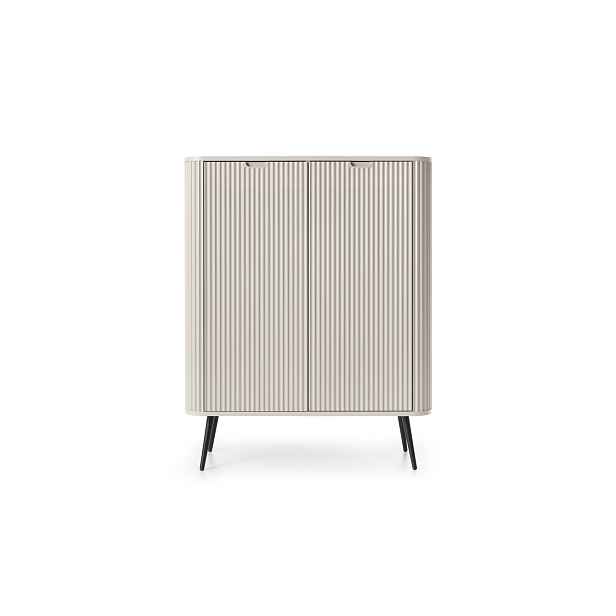 Piaski Komoda Zova 103 cm kašmír/černá