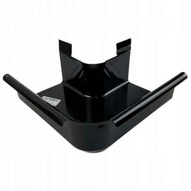 Vnější rohový úhel 90° pro okap 125 mm Galeco OCEL2 černý Ral 9005
