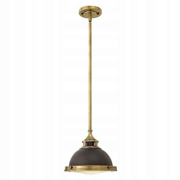 Závěsná bodová lampa Amelia hnědá E27 60W Retro Hinkley