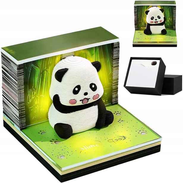 3D Kalendář Panda 2026 Trhací Blok Na Psací Stůl Dárek akrylový psací stůl