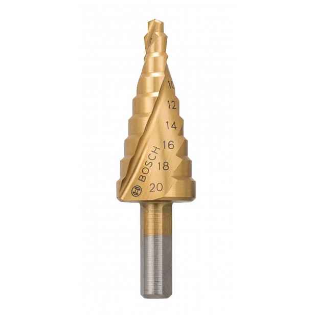 Bosch - Vrták stupňovitý, s povlakem TiN, průměr 4-20 mm 2608597526