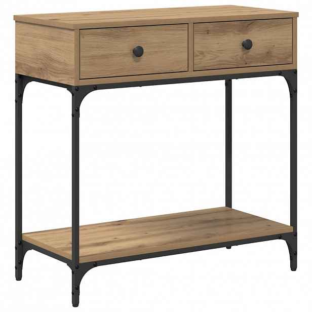 vidaXL Konzolový stolek dub artisan 75 x 34,5 x 75 cm Kompozitní dřevo