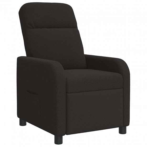 vidaXL Křeslo s funkcí ležení Černá Bouclé