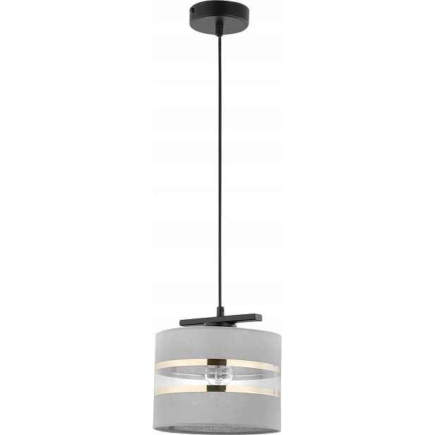 Závěsné svítidlo Sara šedé se zlatými proužky 1xE27 15W Sigma Lighting