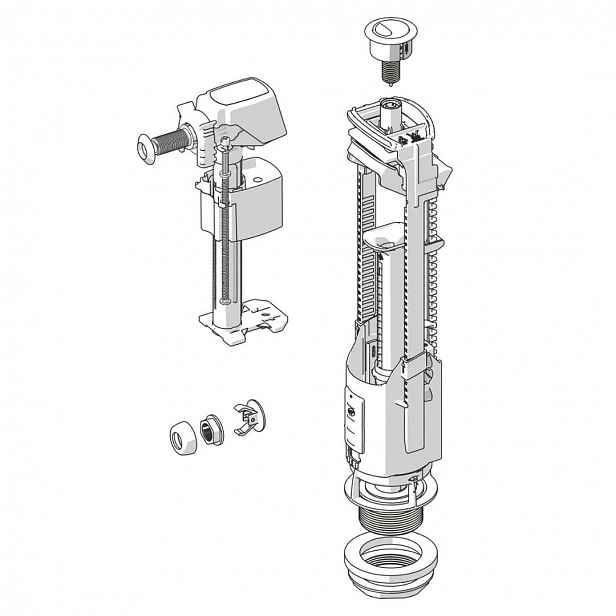 Jika - Splachovací mechanismus k WC kombi, bílá H8913820000001