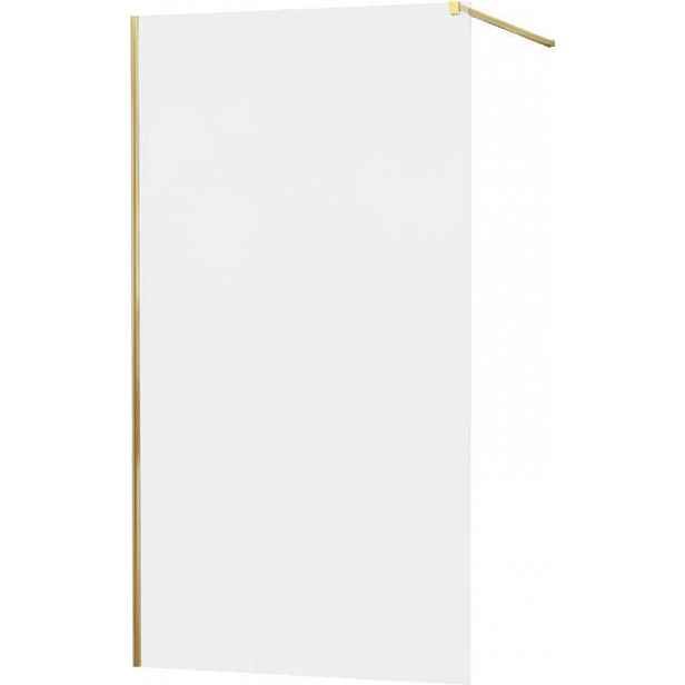 MEXEN - KIOTO Sprchová zástěna WALK-IN 80x200 cm 8 mm, zlatá, matné sklo 800-080-101-50-30