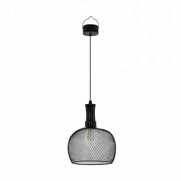 Solární Lampa závěsná Eglo Led dekorativní stínidlo Ažurový Senzor Zmerzchu