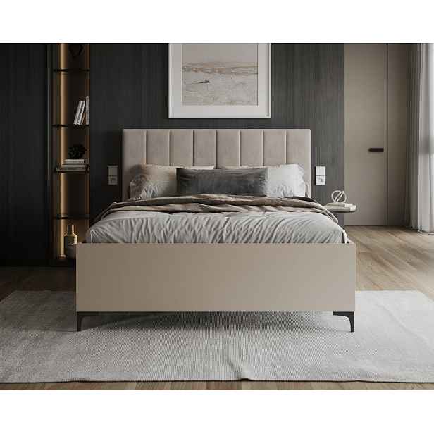 FDM Postel Sierra se zvedacím roštem Trinity krémová/kašmír, velikost 140x200