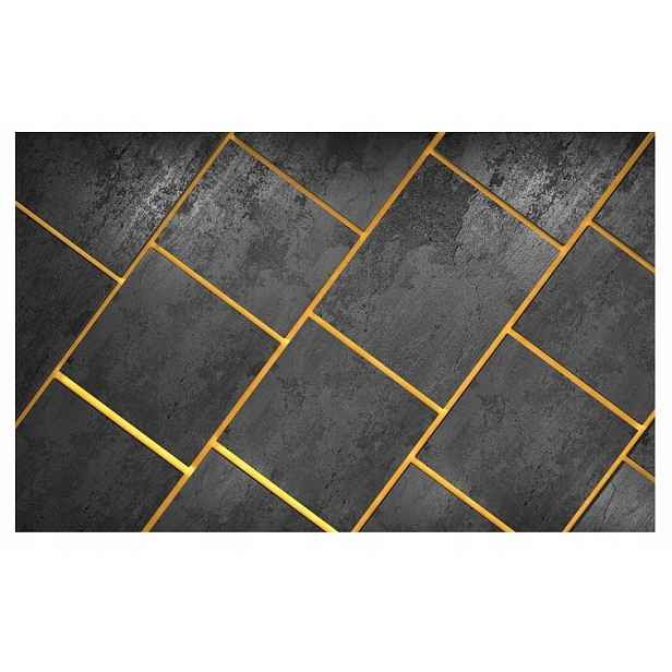 Fototapeta Beton Linie Zeď Glamour Abstrakce Imitace Obývací Pokoj Tapeta 368x254