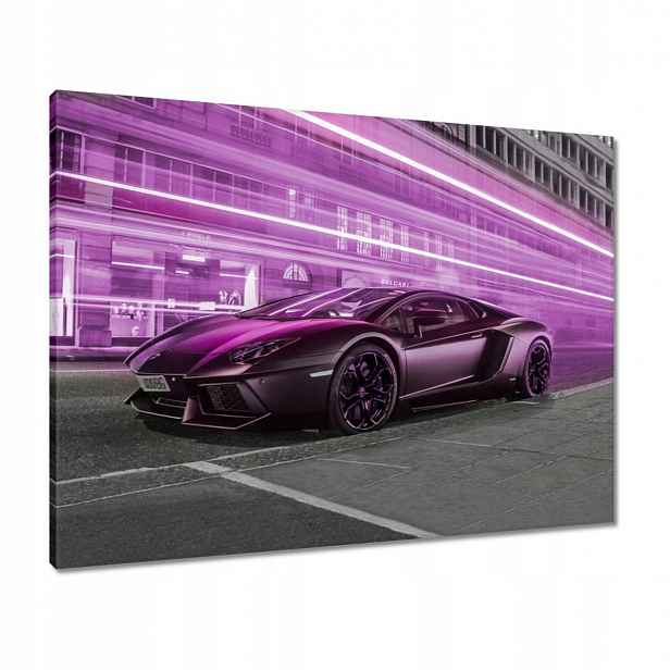 Obrazy 80x60 Fialové sportovní auto