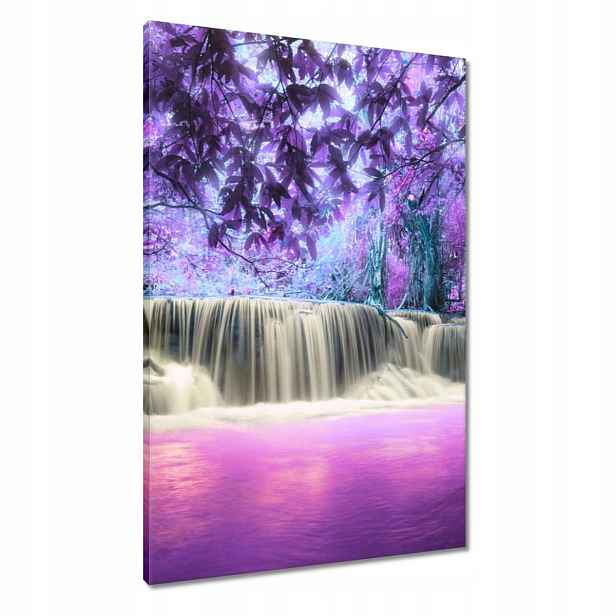 Obrazy 60x90 Fialový vodopád