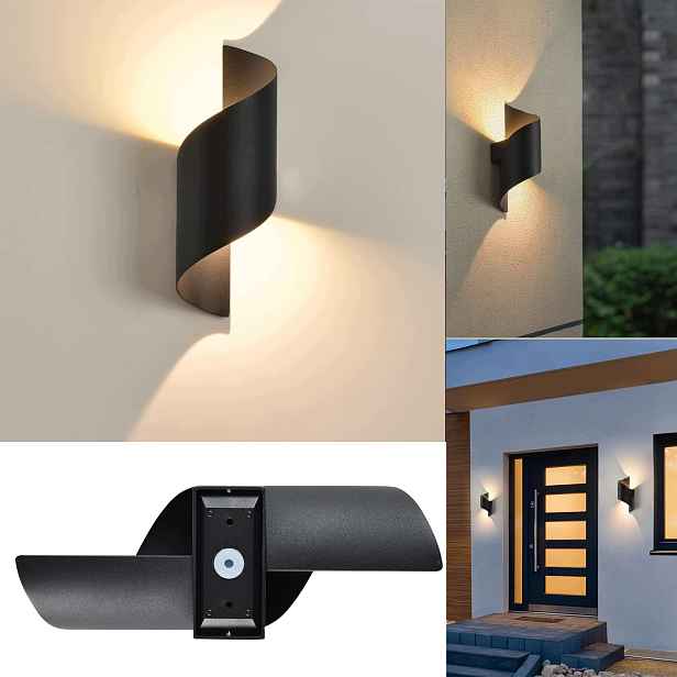 10W Led Nástěnné Svítidlo Moderní Nástěnná Lampa Led Černá