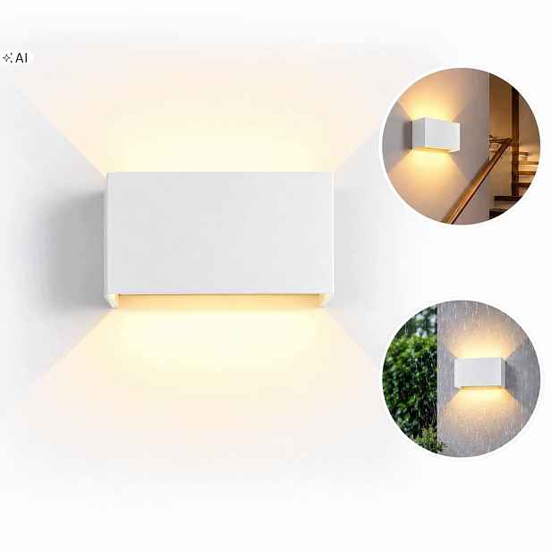 Led nástěnná fasádní lampa Venkovní zahradní svítidlo Nahoru Dolů 24W IP65