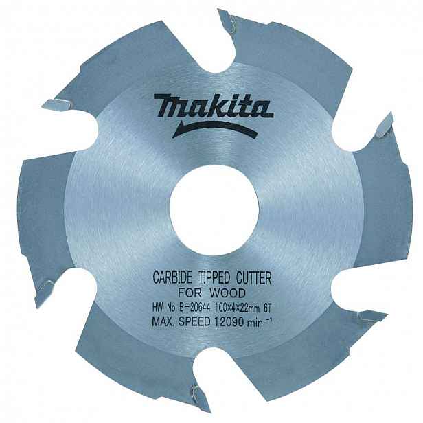 Makita - Frézovací kotouč na dřevo, 100x22,2 mm, 6 zubů B-20644