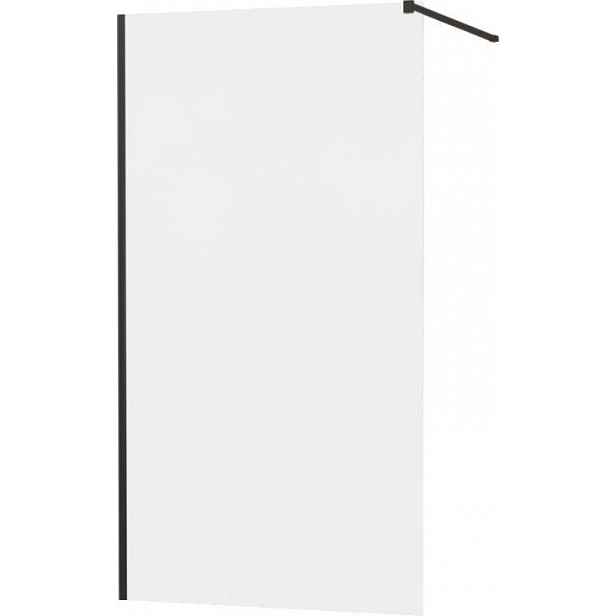 MEXEN - KIOTO Sprchová zástěna WALK-IN 90x200 cm 8 mm, černá, matné sklo 800-090-101-70-30