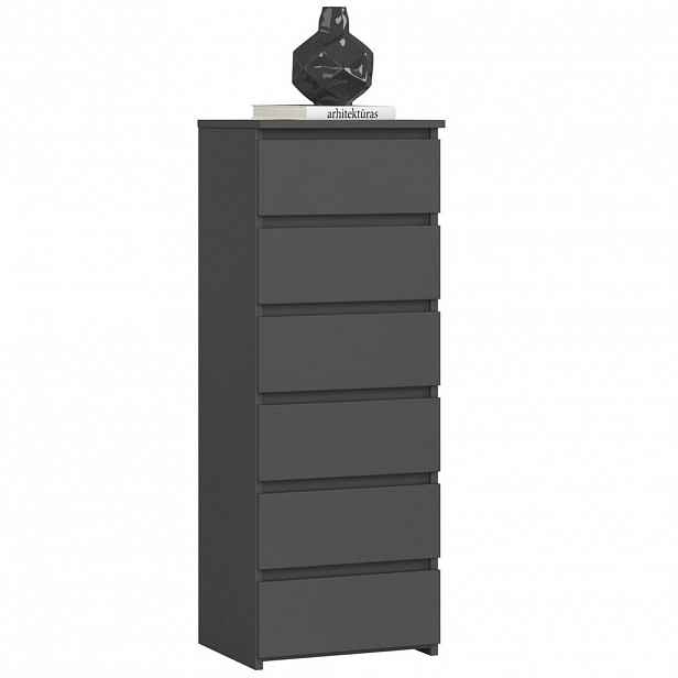 RAUMHIRSCH FURNITURE KOMODA grafitově šedá 109/40/35