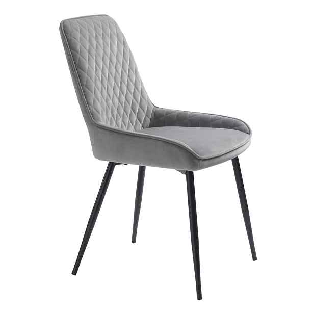 Šedá jídelní židle Milton – Unique Furniture