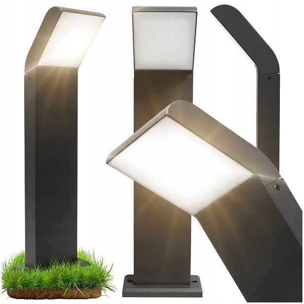 Led Zahradní Lampa Venkovní Stojící Sloupek 12W 50cm Antracit IP54 4000K