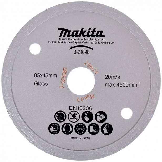 Makita - Diamantový řezný kotouč na sklo 85x15 mm B-21098
