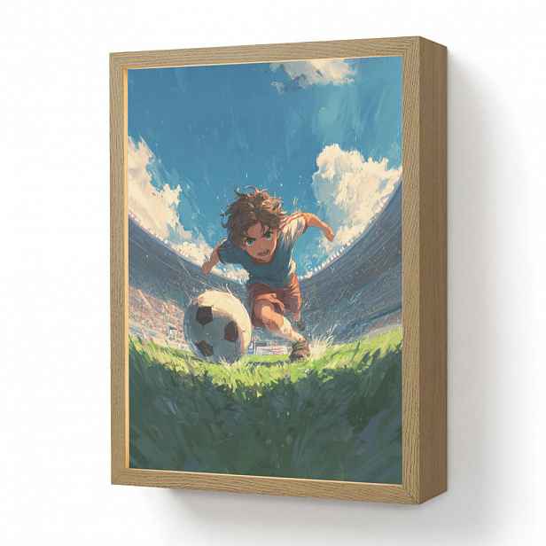 OnlyWow DOBÍJECÍ NOČNÍ LAMPIČKA Stadion - Fotbalista - Míč 30x40 cm