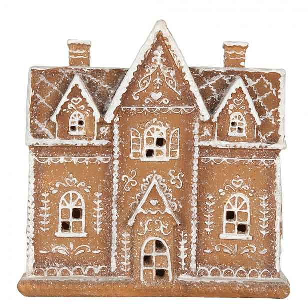 Perníková LED chaloupka Gingerbread Cotti - 21*8*20 cm Clayre & Eef