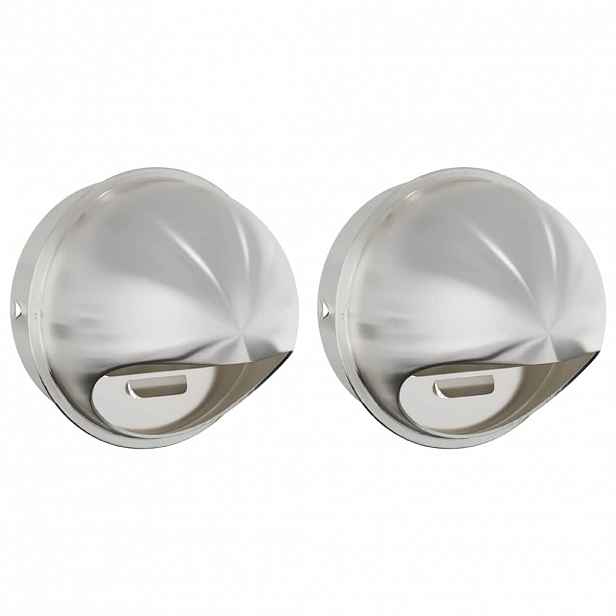 vidaXL Kryty vzduchových ventilátorů 2 ks Stříbrná 200 mm