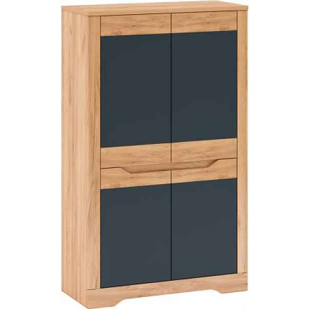 Skříň Fency I, dub craft zlatý / grafit