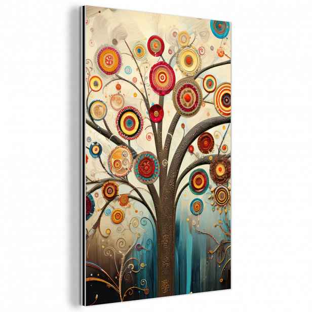 MuchoWow KOVOVÝ OBRAZ Strom - Strom života - Barva 60x90 cm